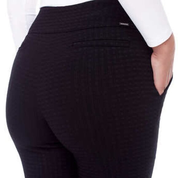 NEW S.C. & Co Pull-On Ankle Pant | Black Jacquard - Picture 4 of 7